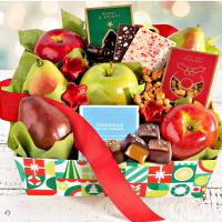 Festive Fruit and Treats Basket  