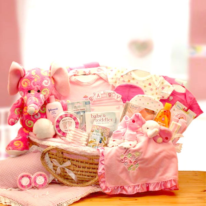 for a Precious New Baby Girl Gift Basket - Great Shower Gift Idea