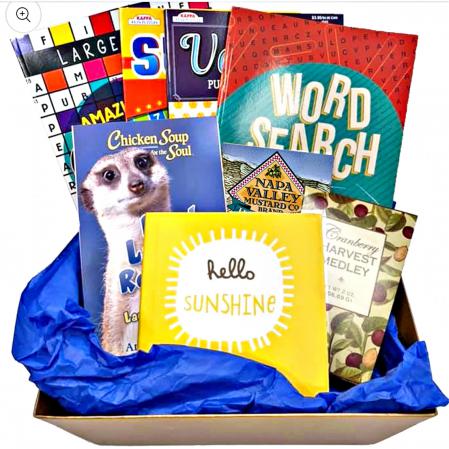 Thinking of You Gift Basket for Women with Puzzle Books and Snacks – Gifts  Fulfilled