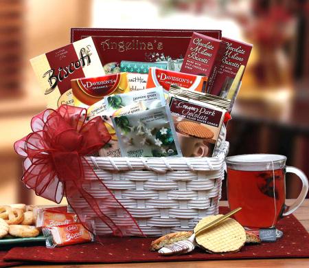 Herbal Tea Basket, Unique Gift Basket For Tea Lovers