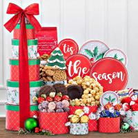 Tis The Season To Be Jolly Holiday Gift Tower