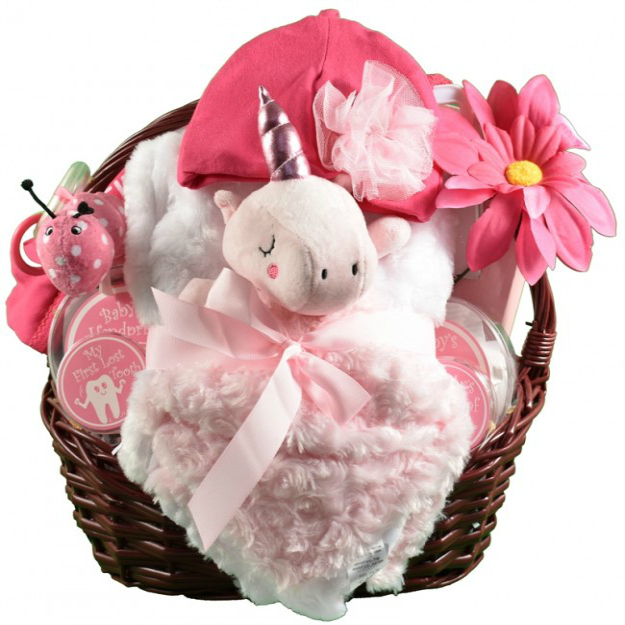 new arrival baby girl gift basket
